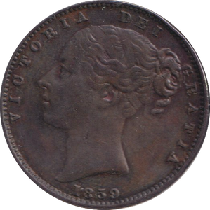 1859 FARTHING ( EF )