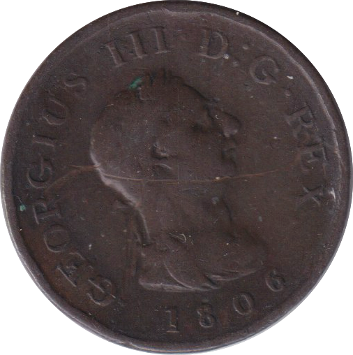 1806 FARTHING ( FINE )