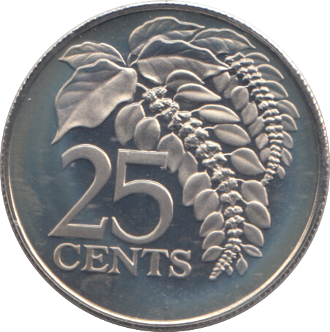 1974 25 CENT TRINIDAD & TOBAGO
