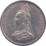 1887 SHILLING ( UNC )
