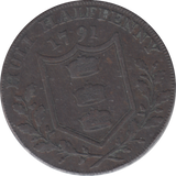 1791 HULL HALFPENNY TOKEN