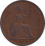 1953 PENNY ( VF )