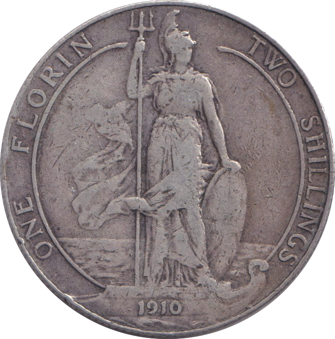 1910 FLORIN ( FINE )