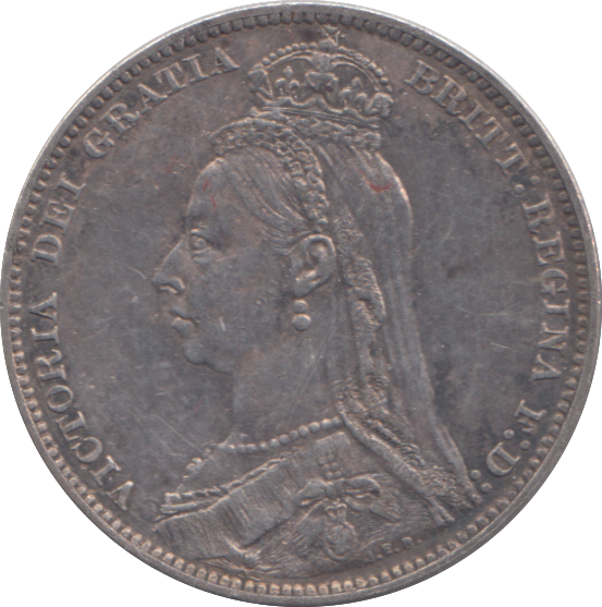 1889 SHILLING ( GVF )