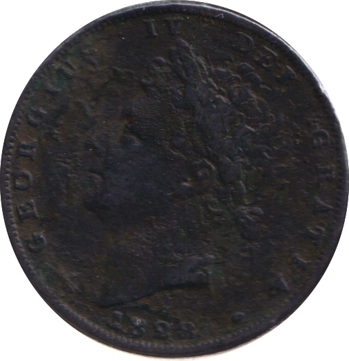 1828 FARTHING ( FINE )