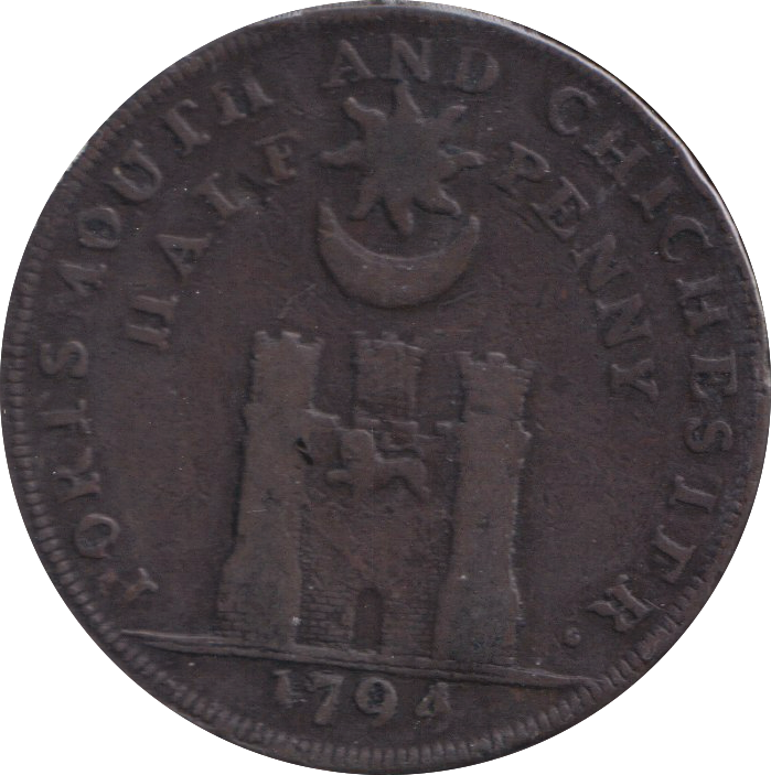 1794 HALF PENNY TOKEN PORTSMOUTH