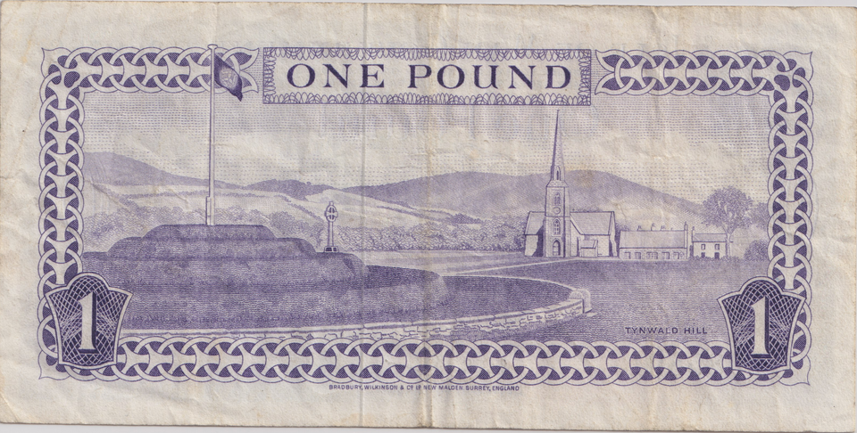 1983 ONE POUND ISLE OF MAN BANKNOTE REF-1837