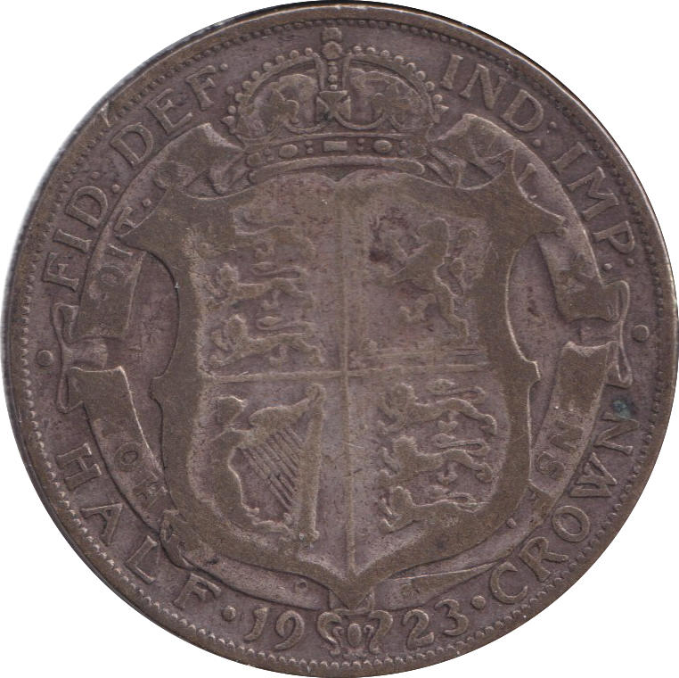 1923 HALF CROWN ( NF )