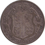 1923 HALF CROWN ( NF )