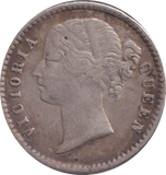 1840 SILVER 1/4 RUPEE INDIA
