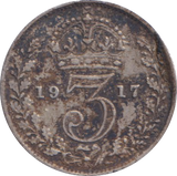 1917 THREEPENCE ( FINE )