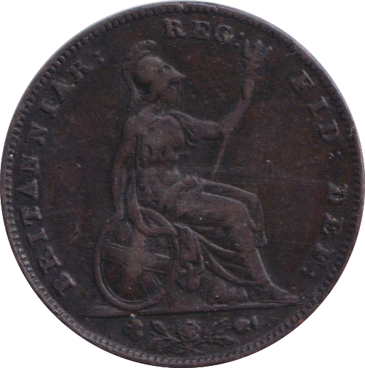 1859 FARTHING ( VF )