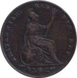 1859 FARTHING ( VF )