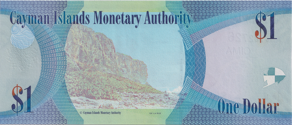 2014 ONE DOLLAR CAYMAN ISLANDS BANKNOTE REF-1784