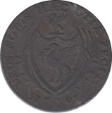 1791 LIVERPOOL HALFPENNY TOKEN