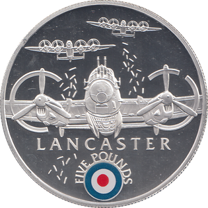 2008 SILVER PROOF £5 LANCASTER