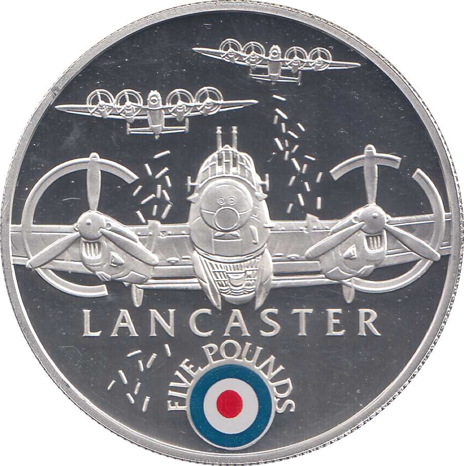 2008 SILVER PROOF £5 LANCASTER