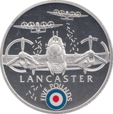 2008 SILVER PROOF £5 LANCASTER