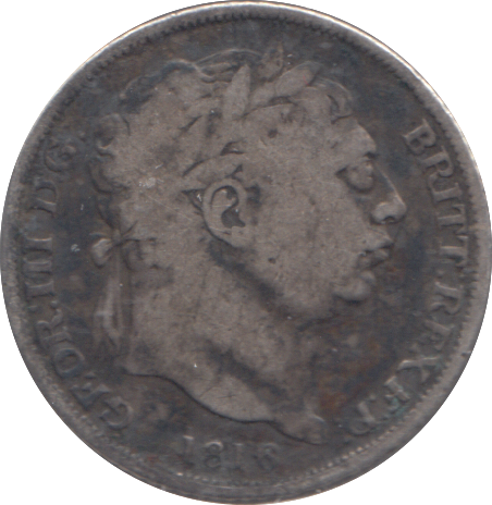 1816 SIXPENCE ( FINE )