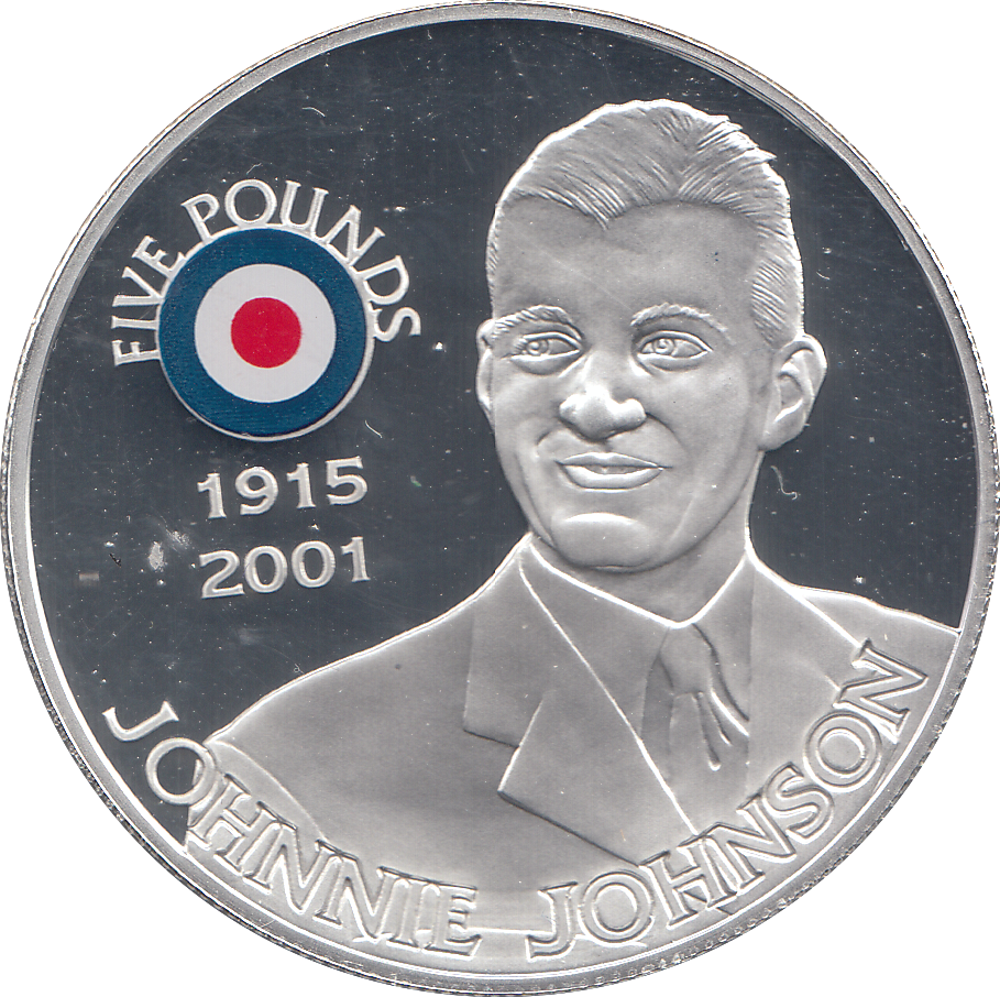 2008 SILVER PROOF £5 JOHNNIE JOHNSON
