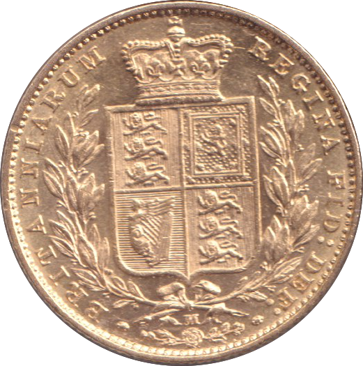 1884 GOLD SOVEREIGN ( AUNC ) MELBOURNE MINT