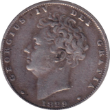 1829 SIXPENCE ( FINE )