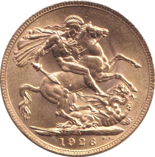 1926 GOLD SOVEREIGN ( UNC )