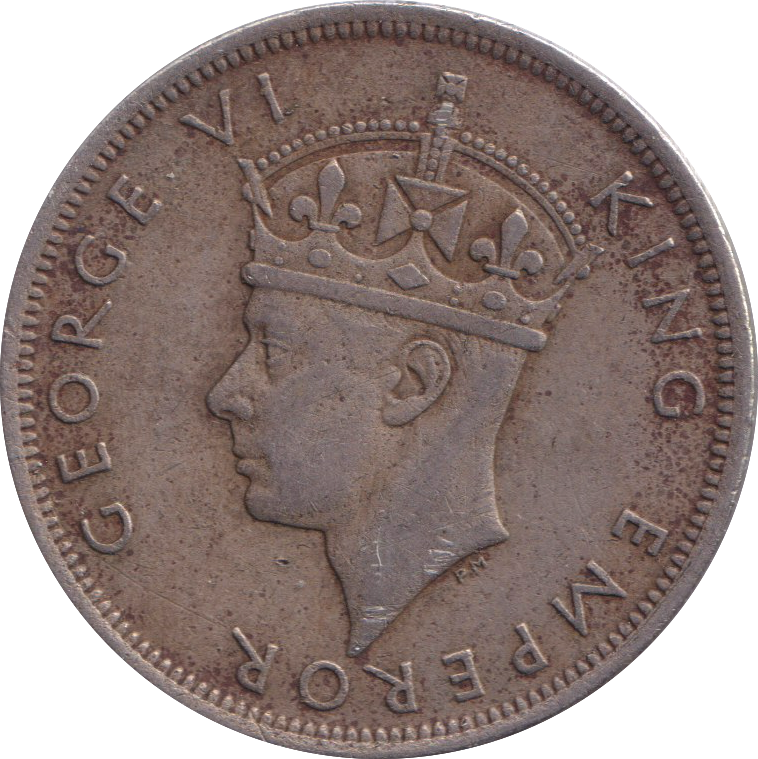 1947 SILVER HALF CROWN RHODESIA