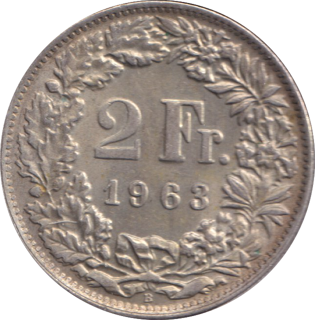 1963 2 FRANC SWITZERLAND