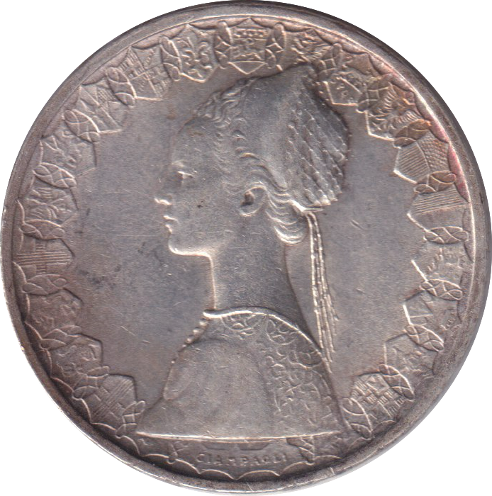 1960 SILVER 500 LIRA ITALY