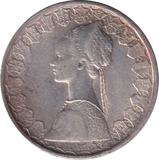 1960 SILVER 500 LIRA ITALY