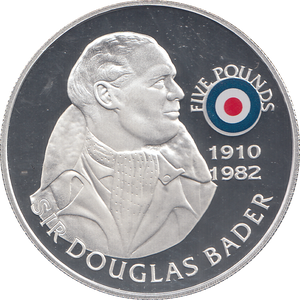 2008 SILVER PROOF £5 SIR DOUGLAS BADER