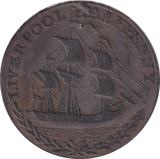 1791 HALF PENNY TOKEN LIVERPOOL