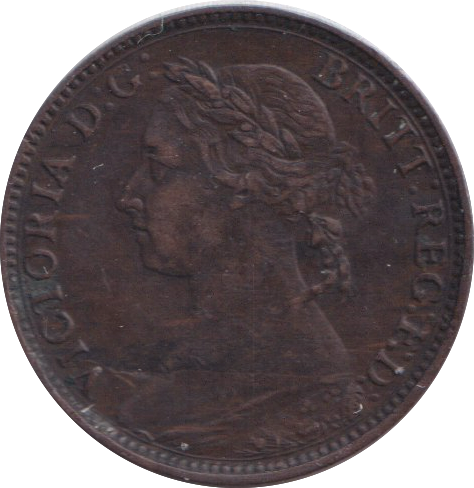 1881 FARTHING ( GVF )