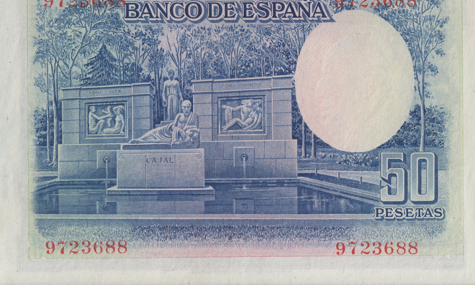 1935 50 PESTAS BANKNOTE SPAIN REF-1626