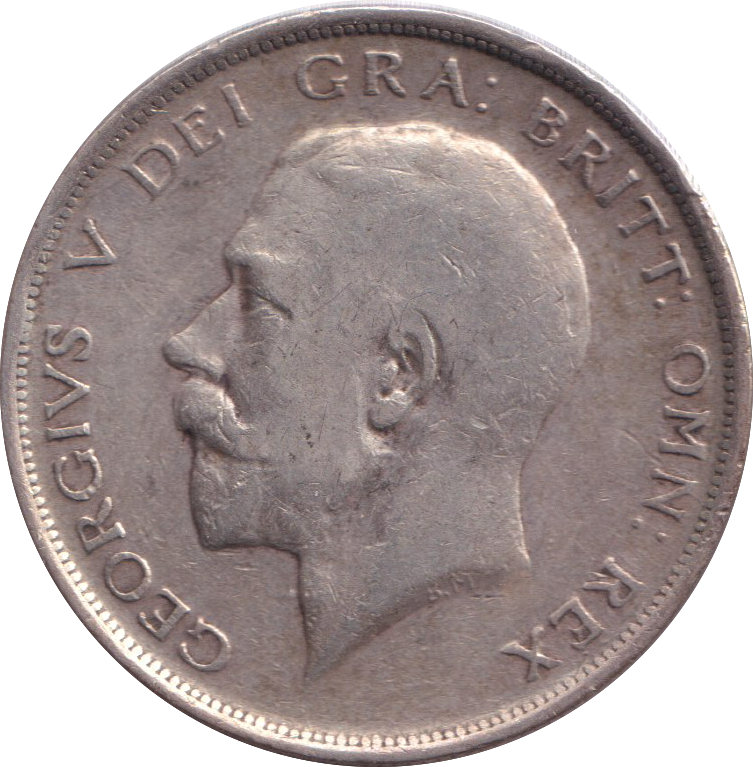 1918 HALFCROWN ( VF )