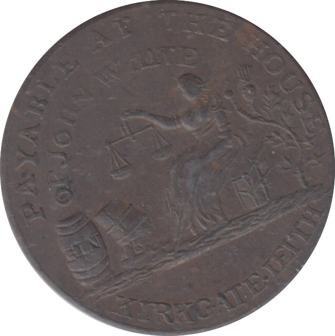 1796 LEITH HALFPENNY TOKEN