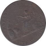 1796 LEITH HALFPENNY TOKEN