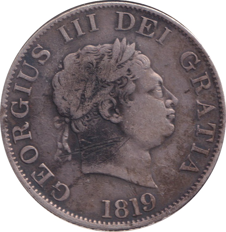 1819 HALFCROWN ( GF )