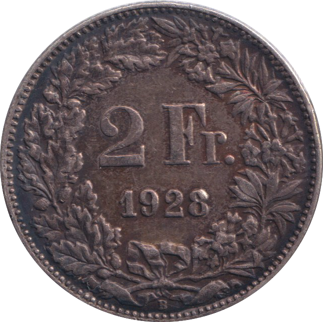 1928 SWITZERLAND'S TWO FRANC
