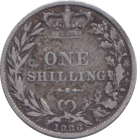 1886 SHILLING ( GF )