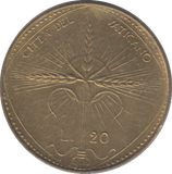1968 VATICAN 20 LIRA