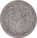 1915 HALFCROWN ( FINE )