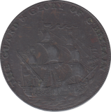 1794 DEAL HALFPENNY TOKEN