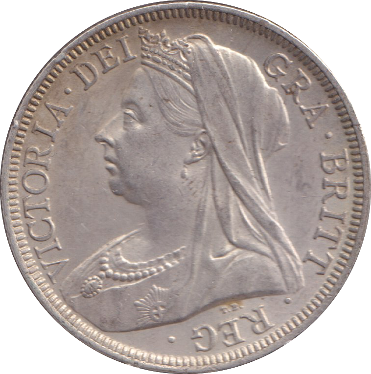 1901 HALFCROWN ( EF )