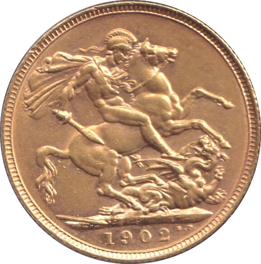 1902 GOLD SOVEREIGN ( EF ) PERTH MINT