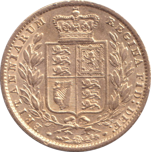 1861 GOLD SOVEREIGN ( VF )