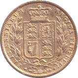 1861 GOLD SOVEREIGN ( VF )
