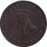 1825 IRONMONGER LONDON FARTHING TOKEN