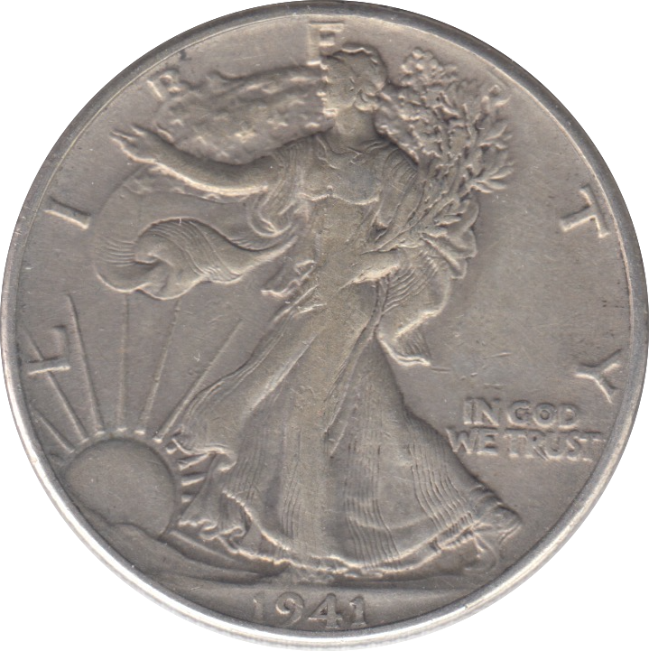 1941 SILVER USA HALF DOLLAR